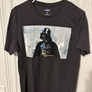 Men’s Old Navy Charcoal Gray Star Wars Darth Vader Tee